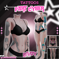 🤖 Part Cyber Tatts | Luvdy