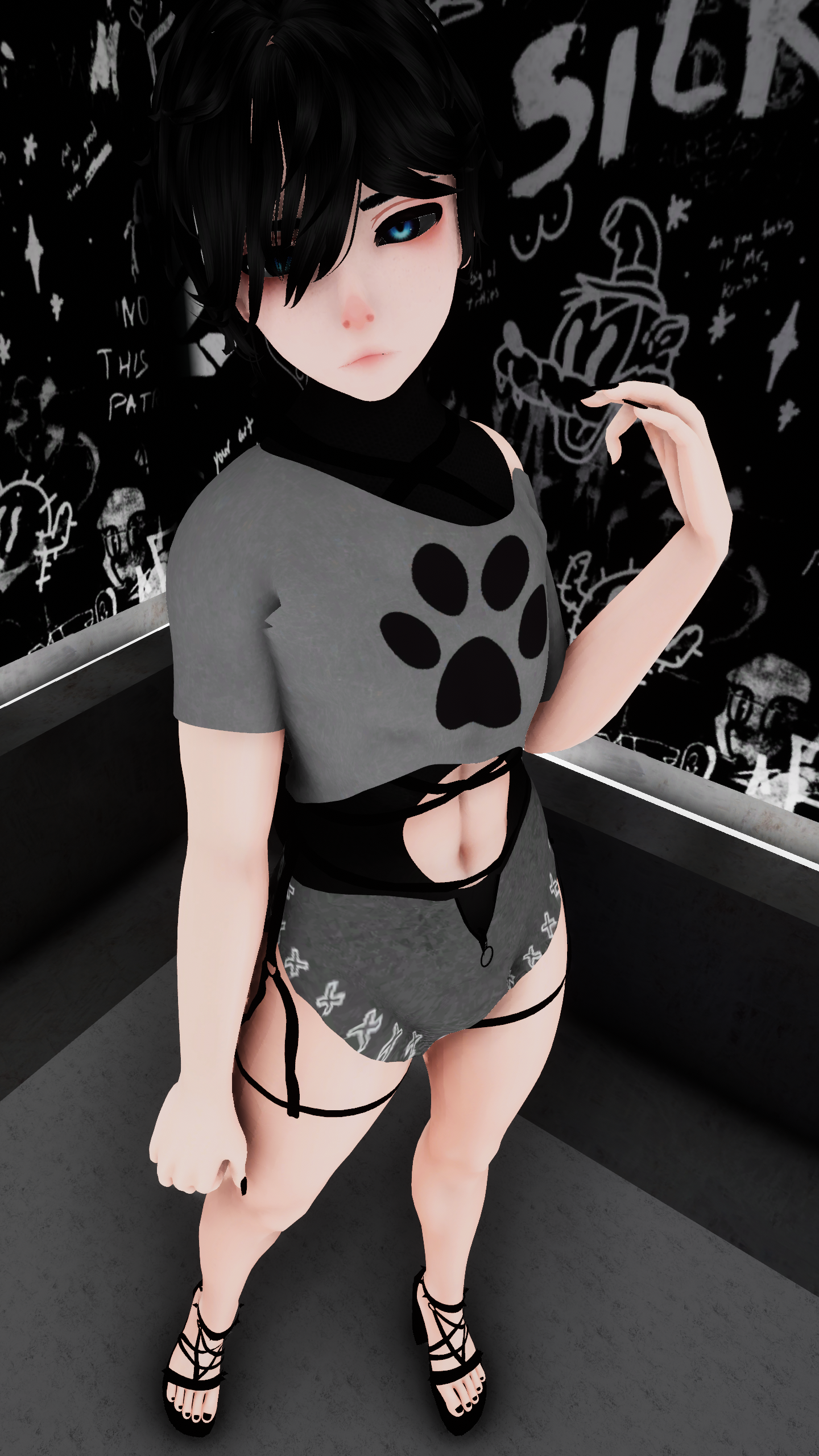 Noa Goth Femboy Bunny PC/Quest NSFW