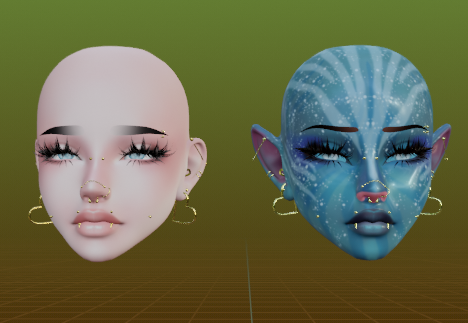 Na'vi | Avatar- Head Textures for Nessy Amour Head