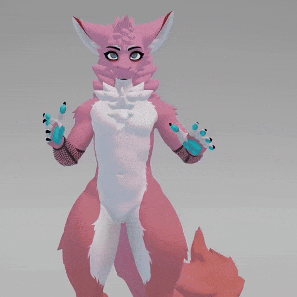 Fluffgan: Fishnet and Latex Set