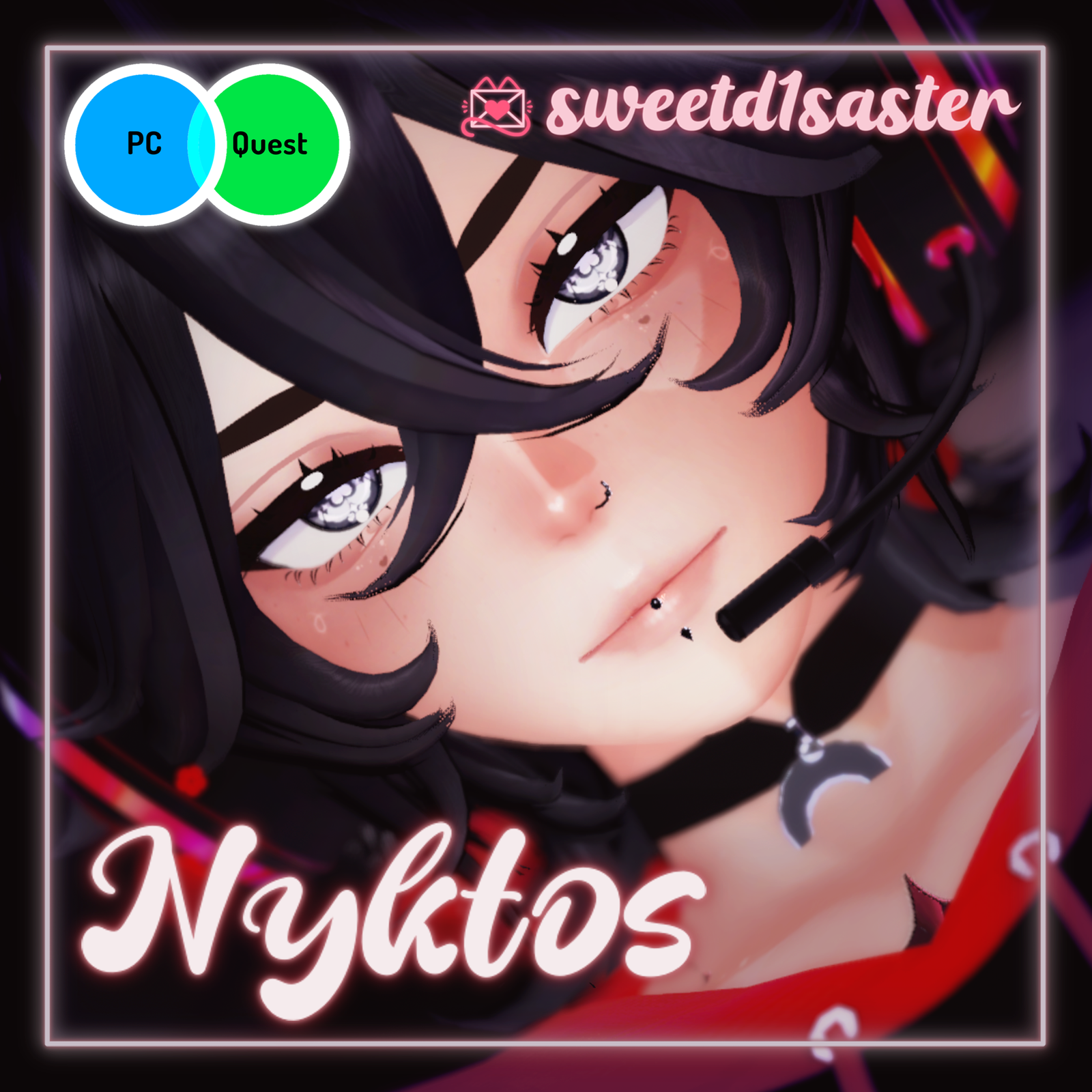 NYKTOS ⏾ (PC/QUEST) VRCHAT MODEL (SFW)