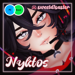 NYKTOS ⏾ (PC/QUEST) VRCHAT MODEL (SFW)