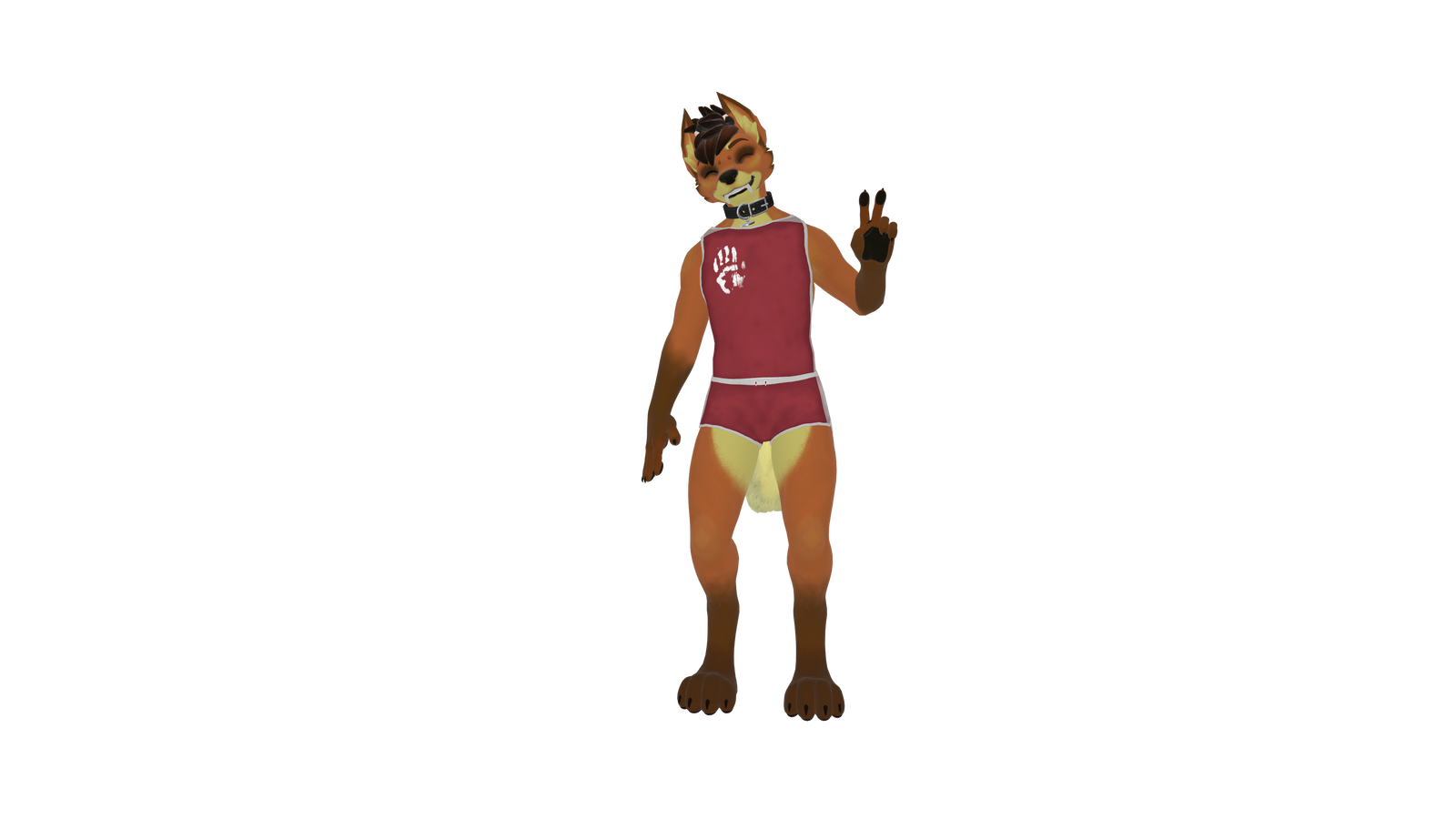 Running shorts and vest by Fewiix for Winterpaw
