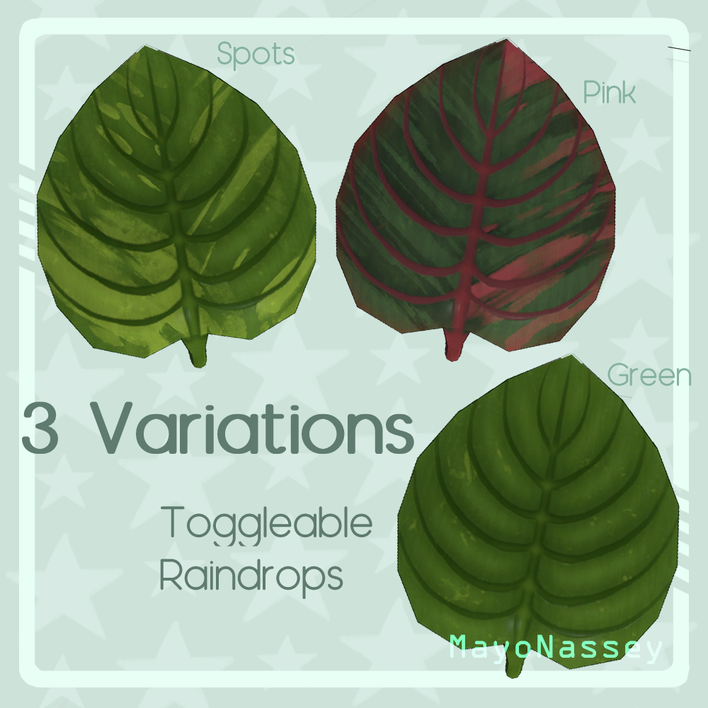 Leaf Umbrella (3 Variations) (VRCHAT/SDK3)