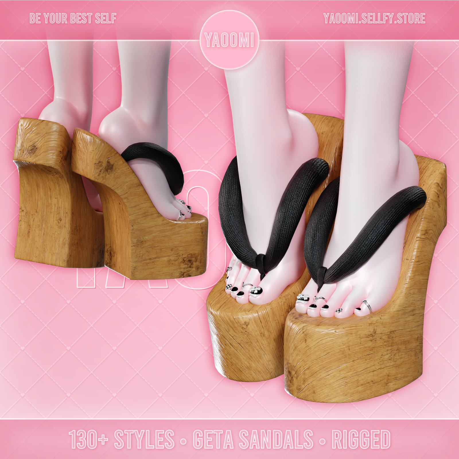Geta Sandals for VRChat