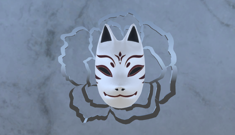 The Kitsune whispers: Kitsune Mask (Fox mask)