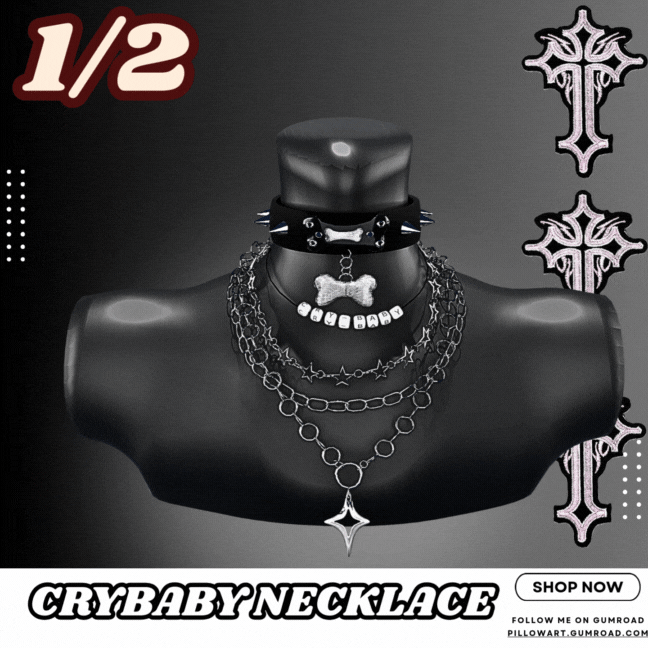 CryBaby Necklace 2 in 1 | E-Girl Collection: 013
