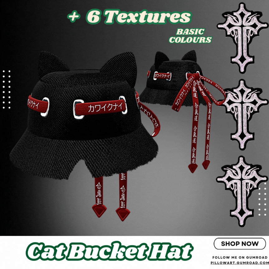 Cat Bucket Hat by PillowArt