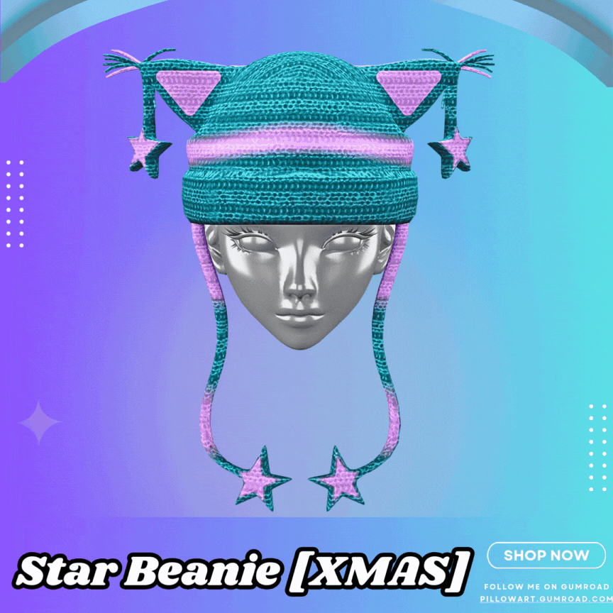 Star Beanie by PillowArt