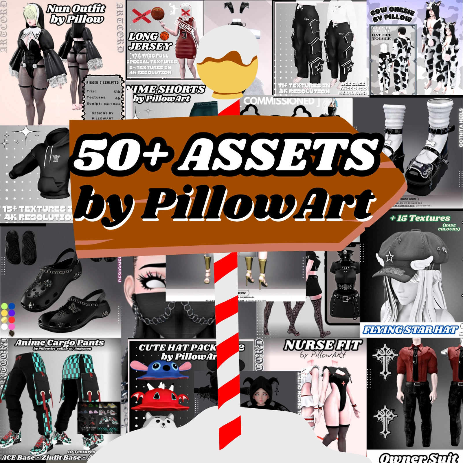 Pillow's Old Assets Collection ( - 50+  ASSETS - )