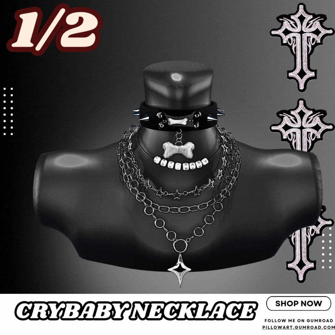 CryBaby Necklace 2 in 1 | by PillowArt