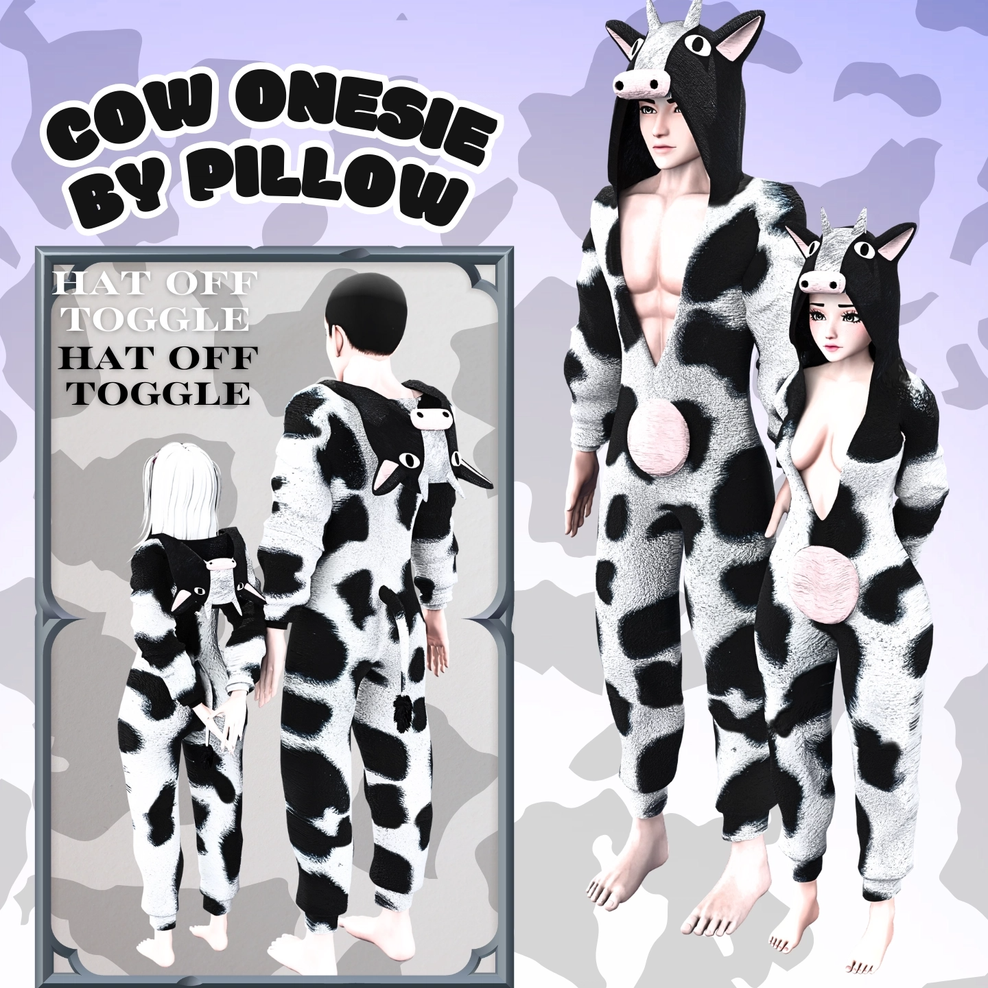 Cow Onesie ( + Toggle)  | by PillowArt
