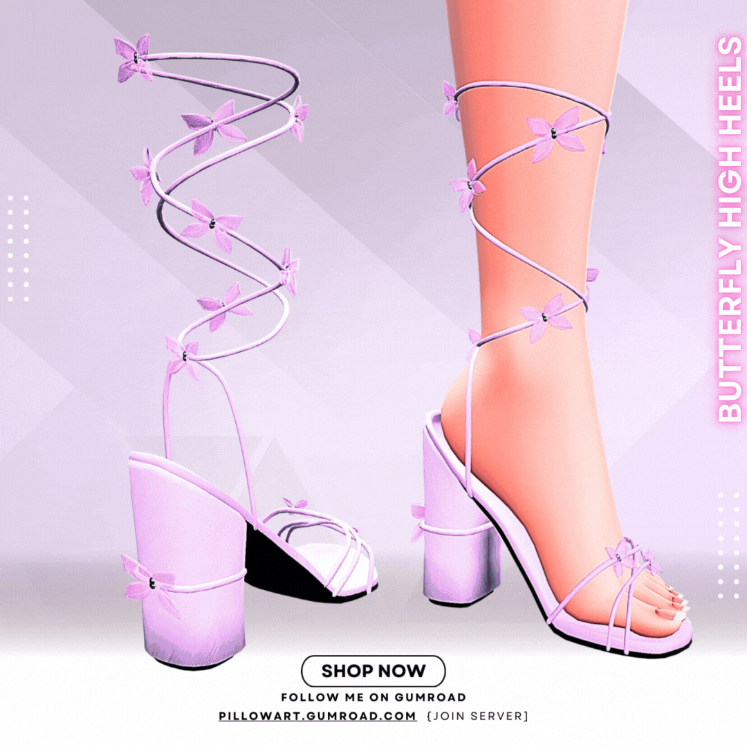 Butterfly High Heels --  004