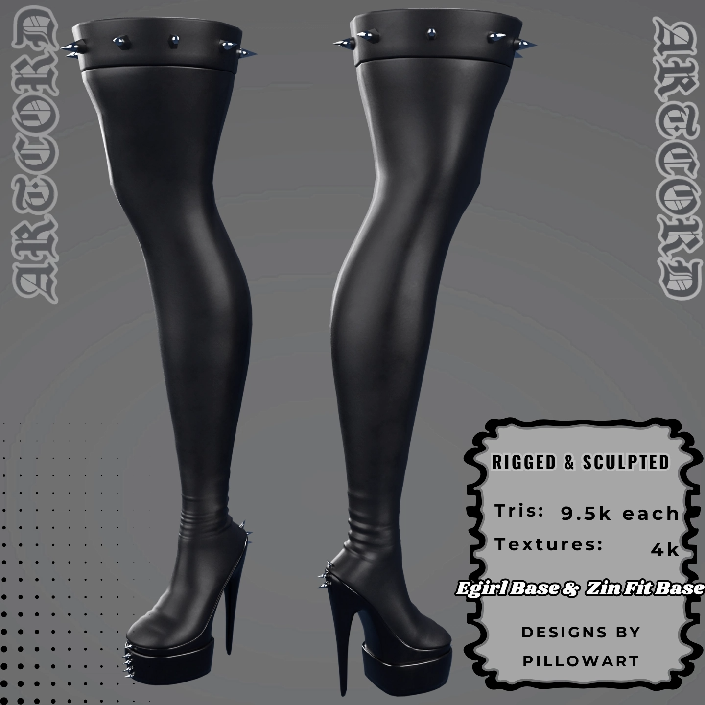 Thigh Heels | 036 by PillowArt