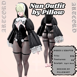 Nun Outfit /// by PillowArt