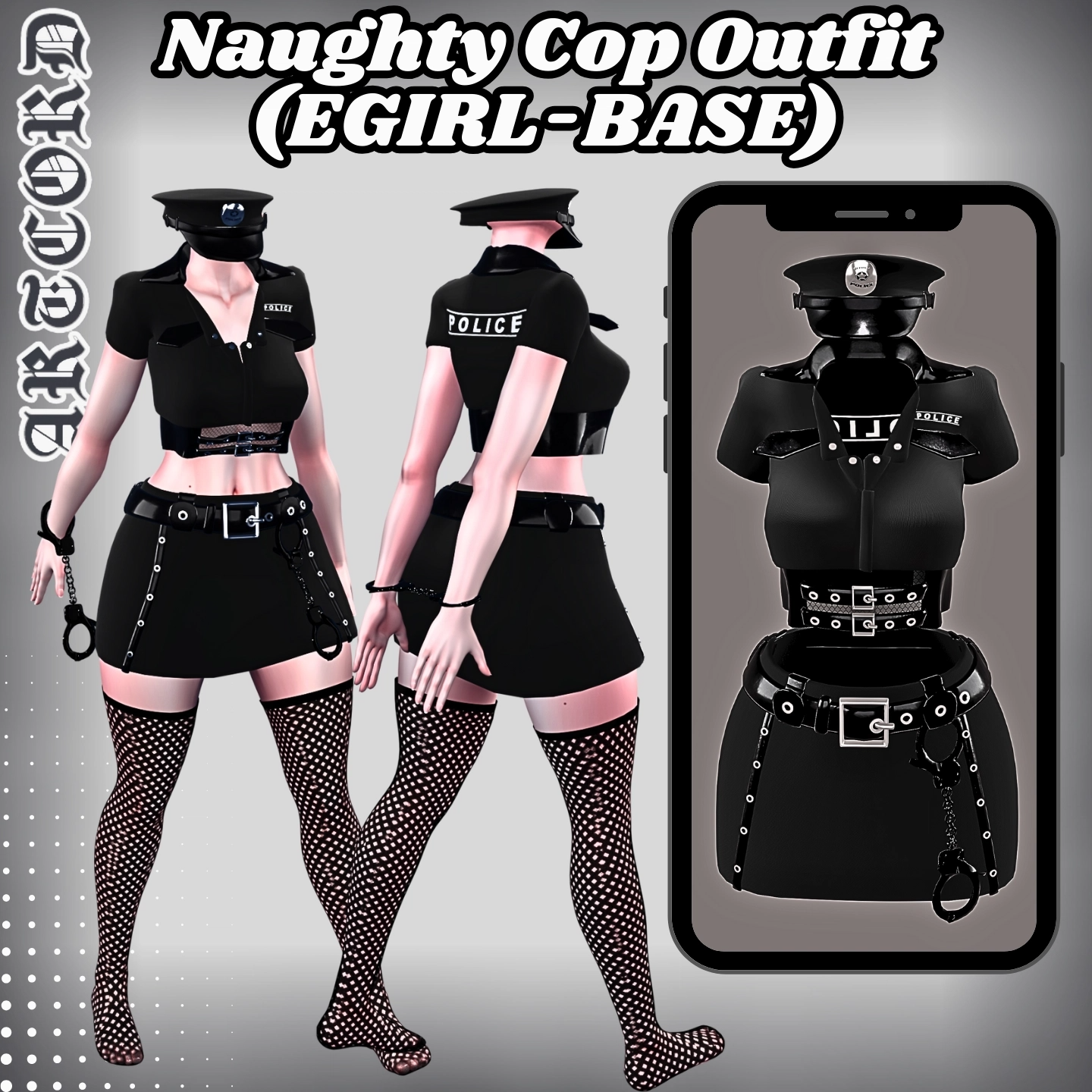 Naughty Cop Outfit /// by PillowArt