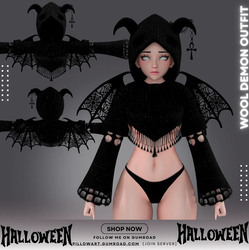 Wool Demon Outfit - by PillowArt