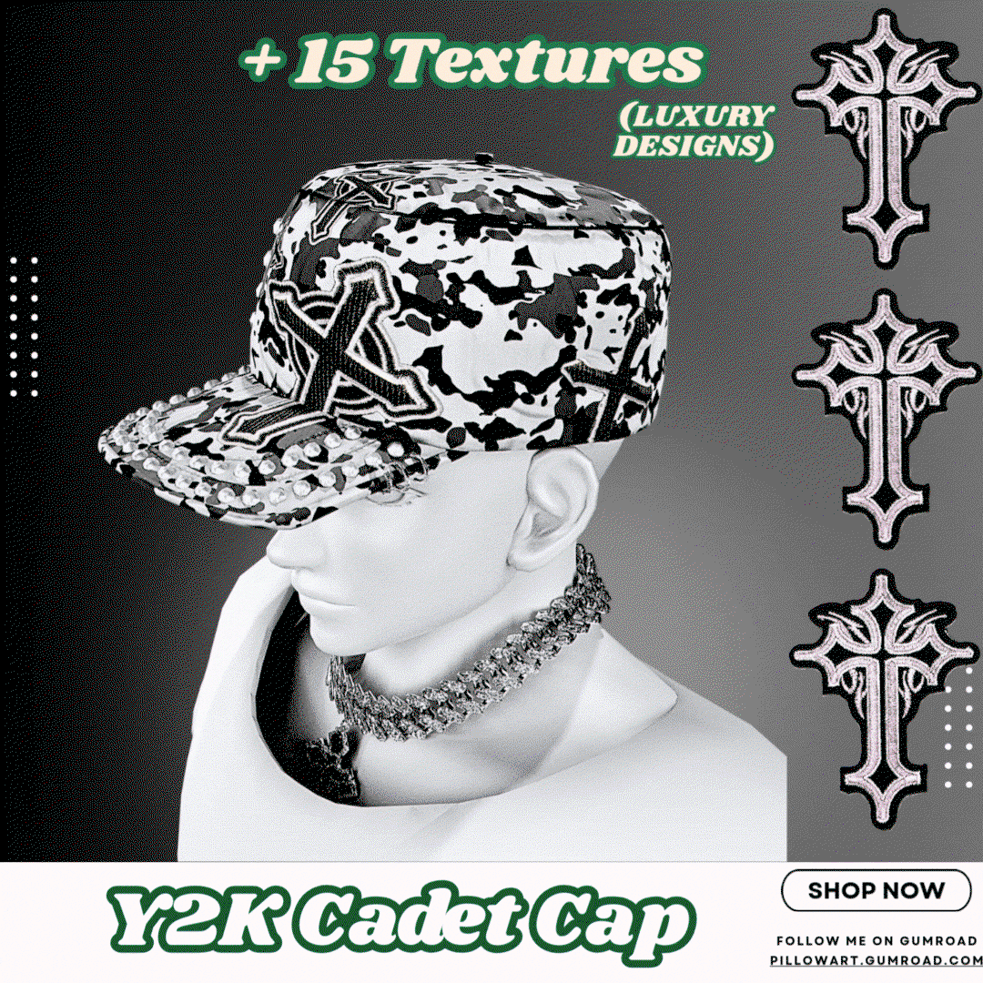 Y2k Cadet Cap - by PillowArt
