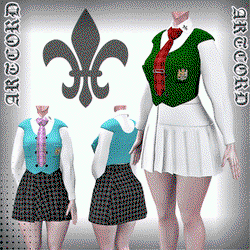 Royal School Outfit - by PillowArt