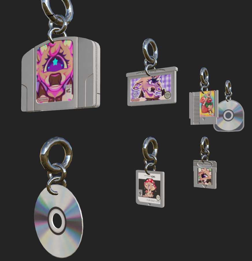 Retro Accessories ๐พ Earrings/Badges and Orbitals inspired by Furality Ultra ๐ฎ Universal