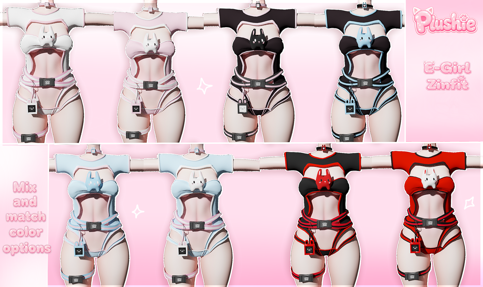 Nano Bun Outfit (E-Girl/Zin-Fit) 