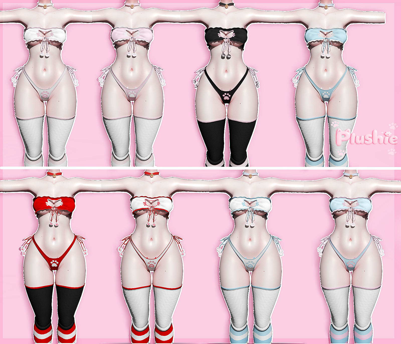 Neko Girly Outfit (E-Girl/Zinfit)