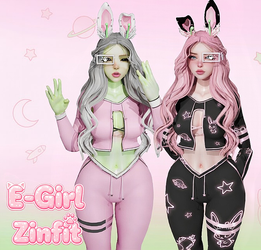 Space Bun Outfit - (E-Girl/Zinfit)