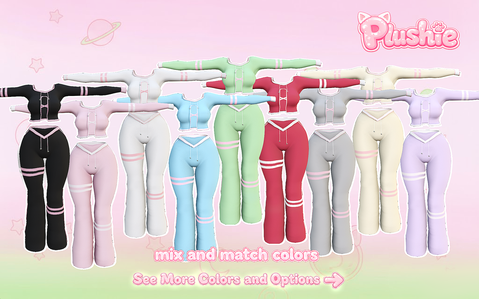 Space Bun Outfit - (E-Girl/Zinfit)