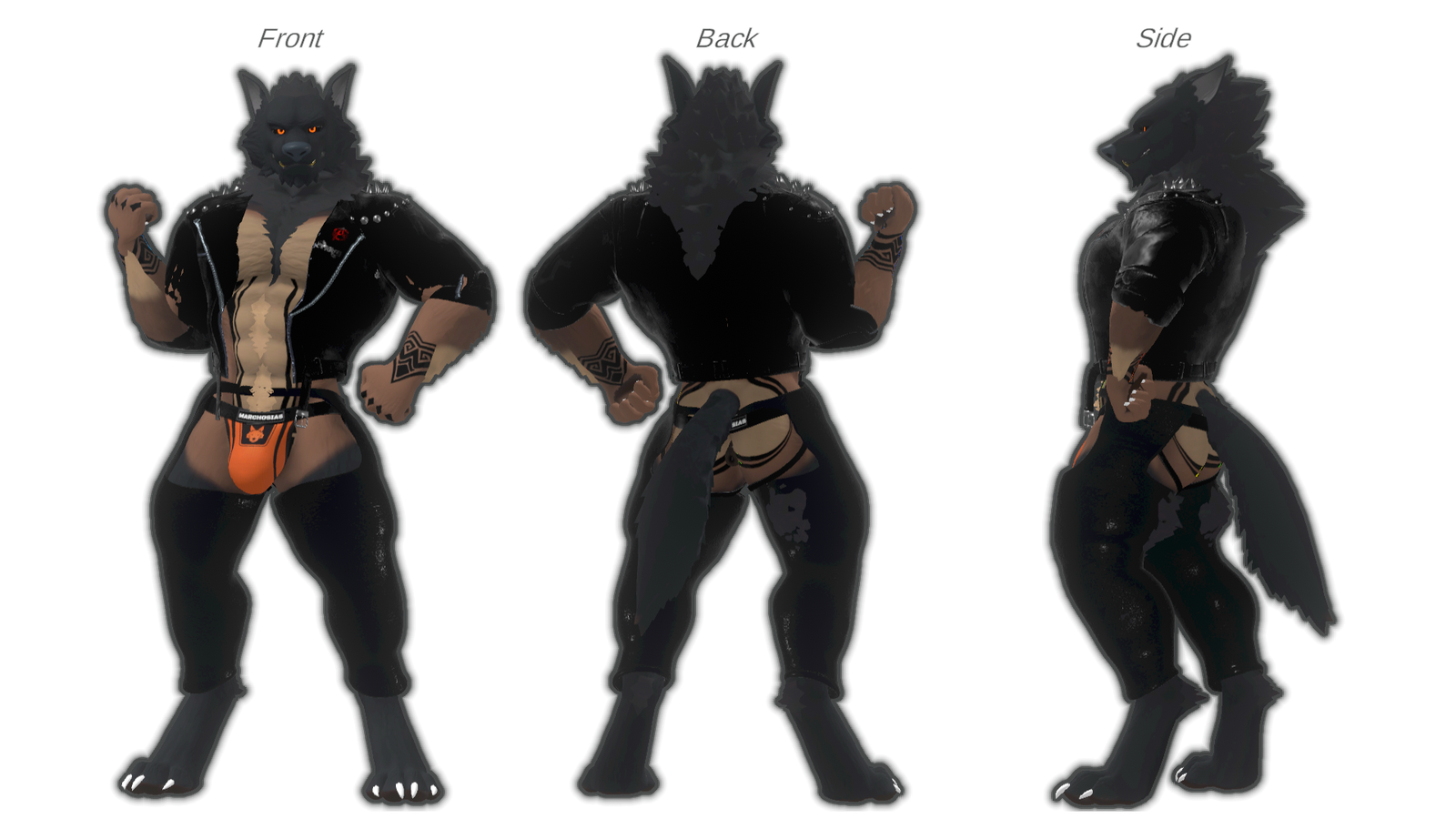 Wolfman Biker Outfit