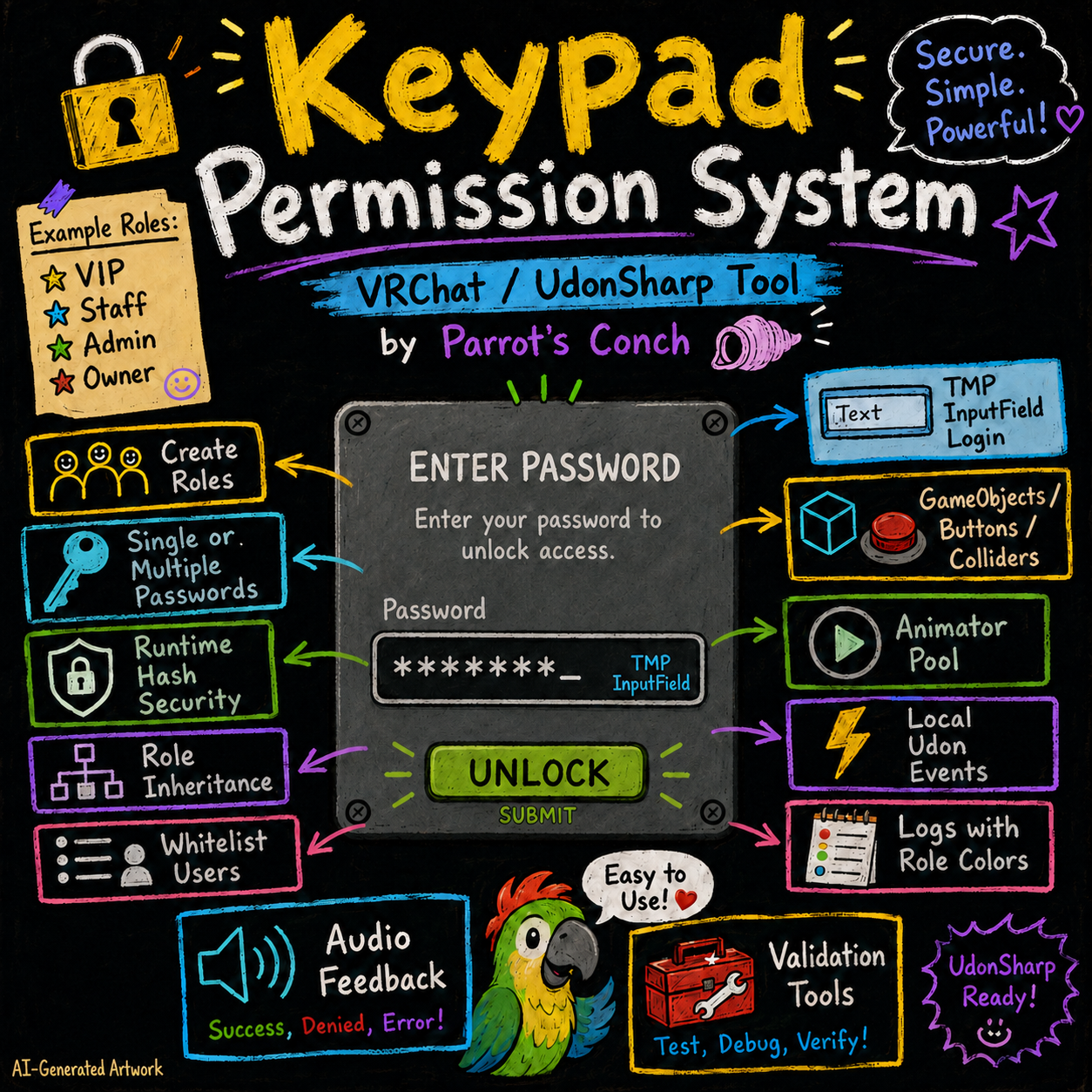 Keypad, Role & Permission System 🔐