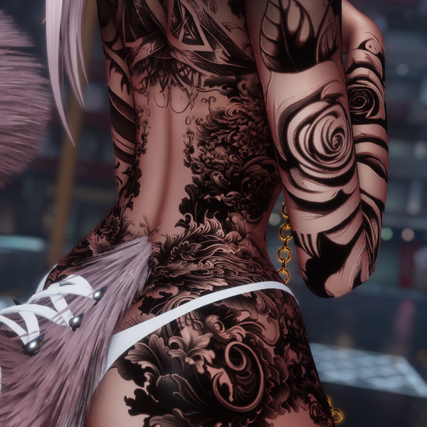 A Monarchs Gambit tattoo set (Zinpia VRbase)