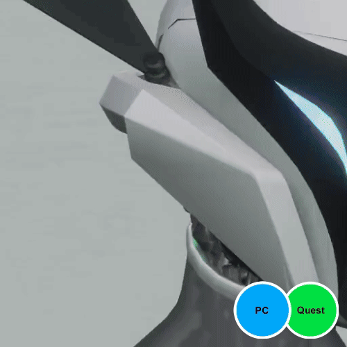 MERCIA F V2: Humanoid Robot - VRChat Avatar Base - PC & QUEST