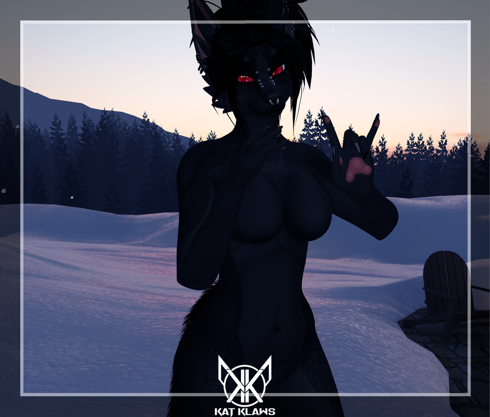 Shadow Husky - Foxipaws Aurora