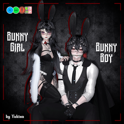 ✧ Bunny Girl & Bunny Boy Avatar | PC/Quest + FT | SPS