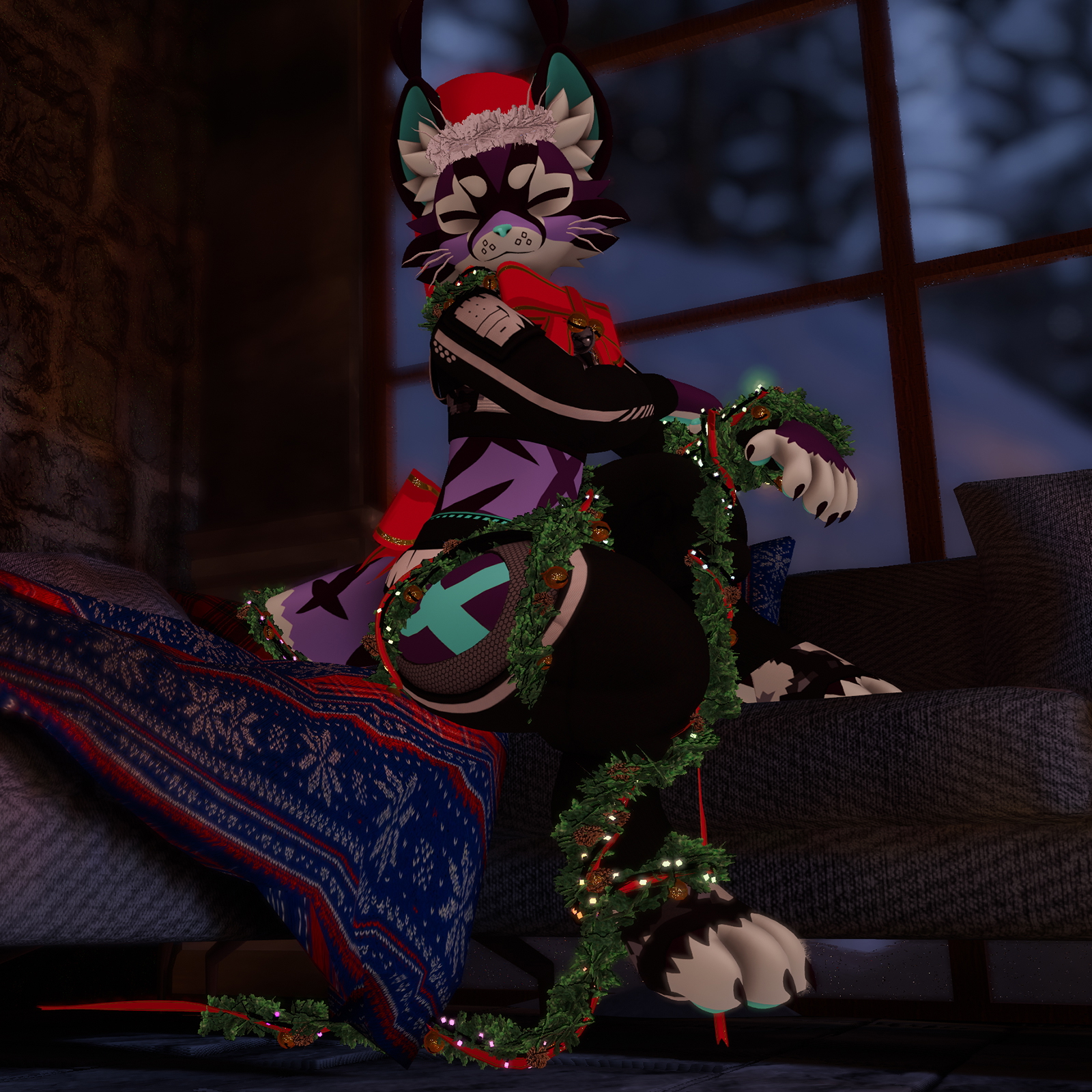 VRChat - Christmas wreath outfit