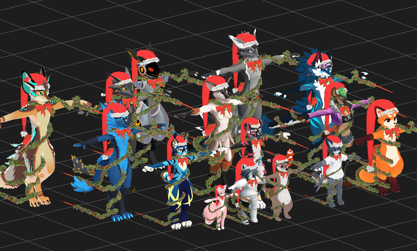 VRChat - Christmas wreath outfit