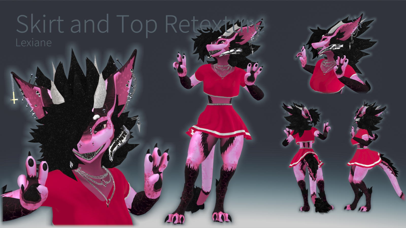 Retexture Skirt, Top and Underwear For Nardo and NFN