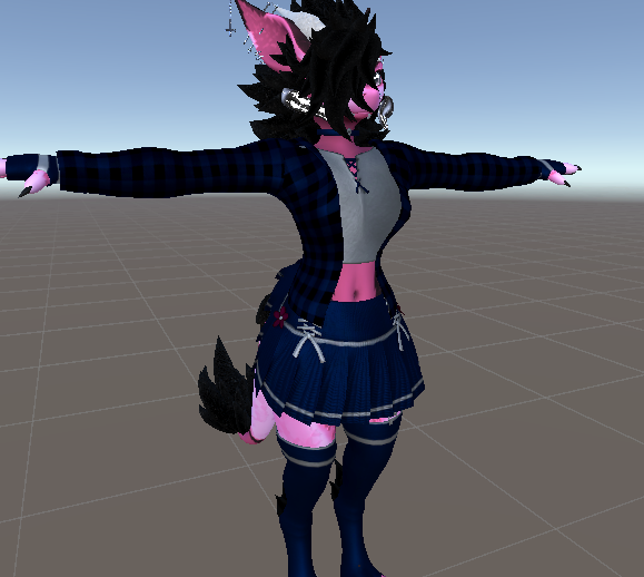 Retextured: Skirt & Shirt Uniform Set for Nardoragon 3.1/Novabeast and NFN