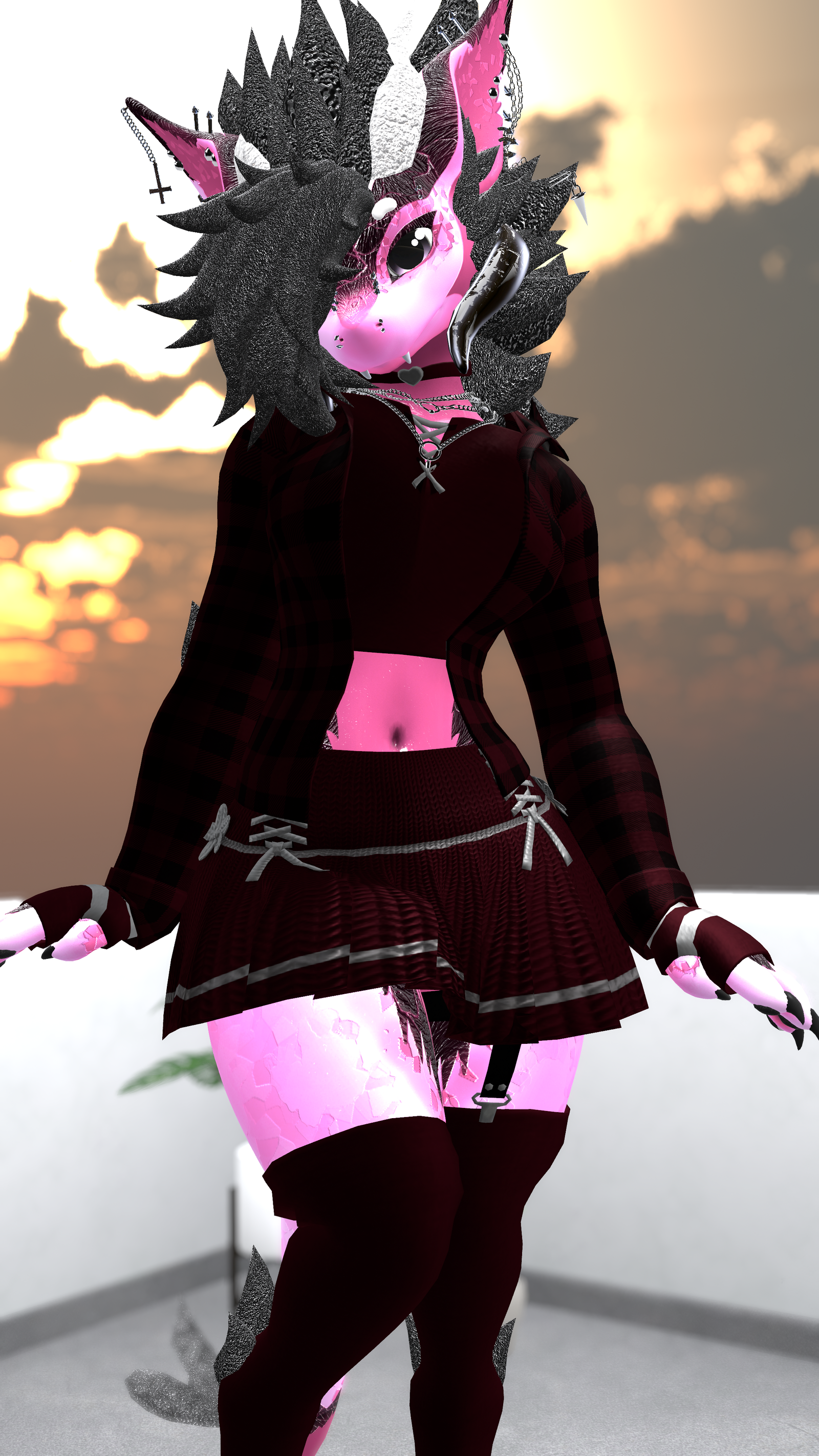 Retextured: Skirt & Shirt Uniform Set for Nardoragon 3.1/Novabeast and NFN