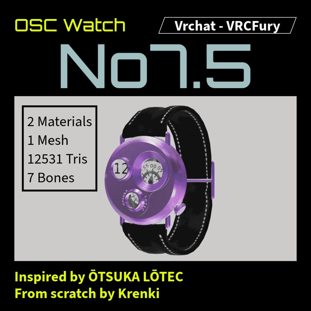 OSC Watch No7.5 - Vrchat, VRCFury