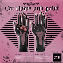 Cat claws and pads (VRChat Asset)