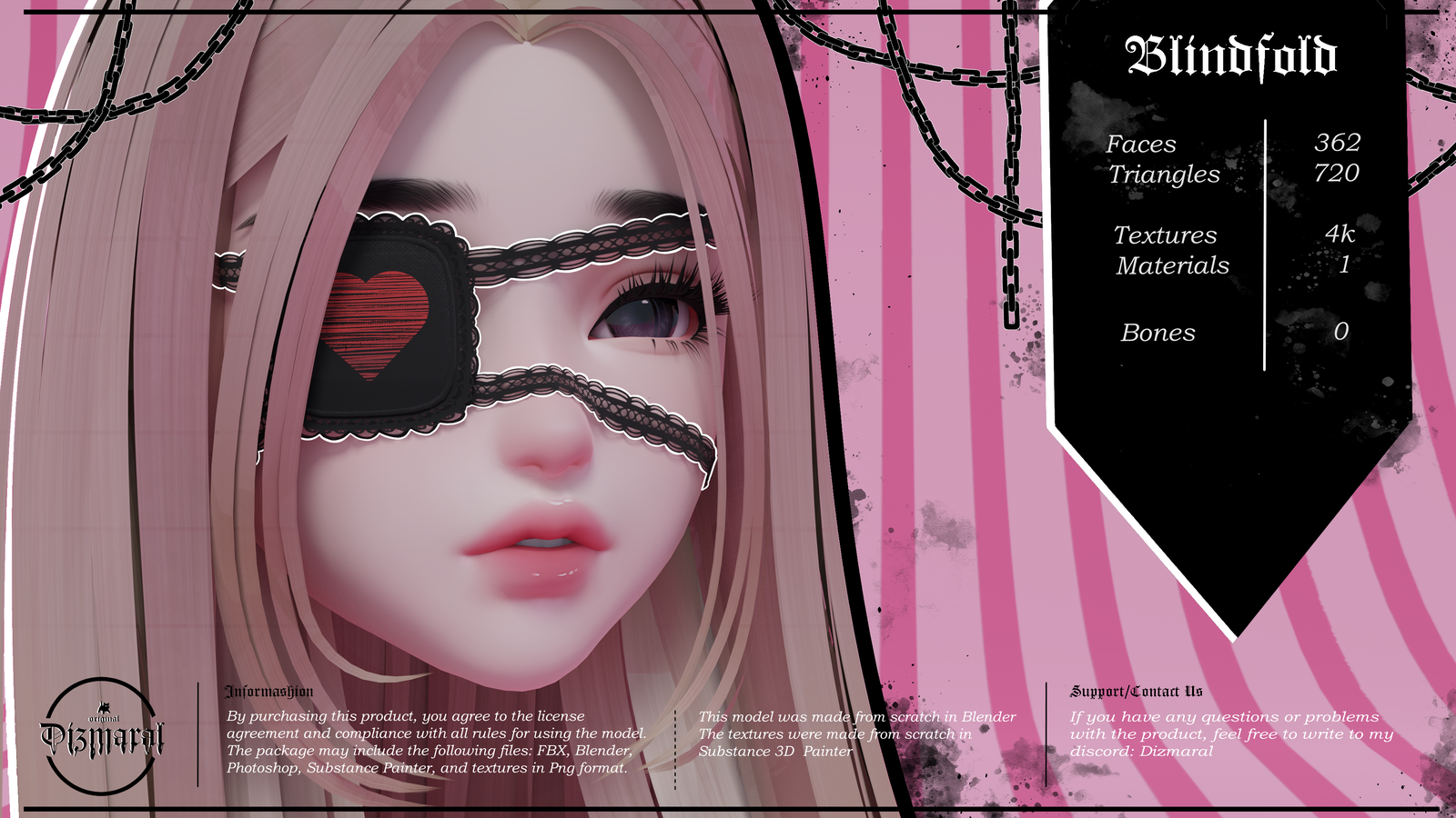 Blindfold (VRChat Asset) FREE IN DISCORD
