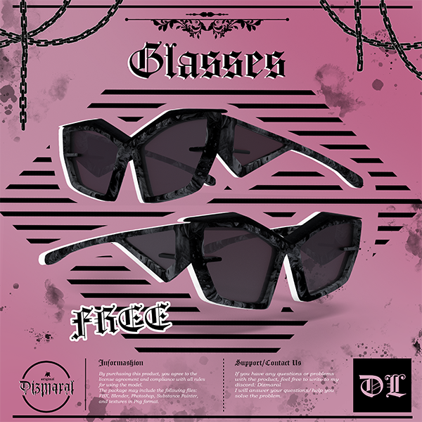 FREE glasses (VRChat Asset)