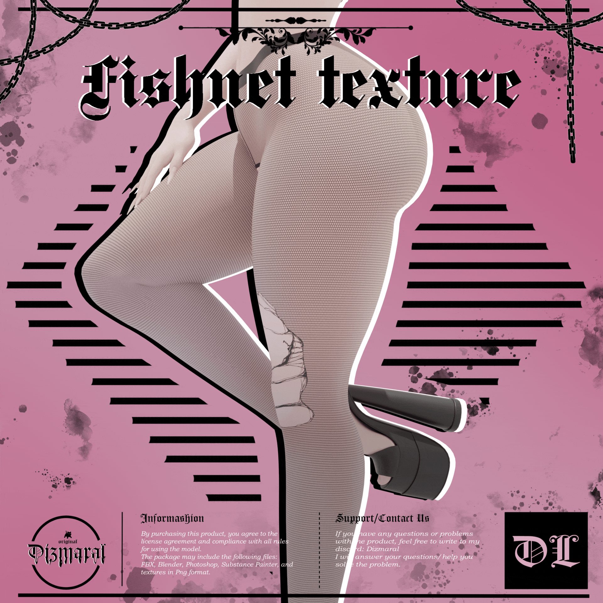 Fishnet texture (VRChat Asset)