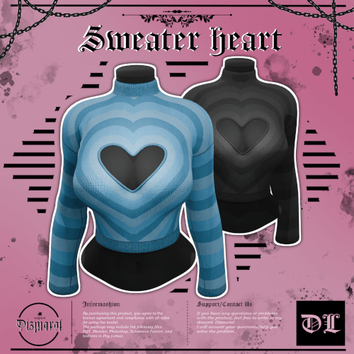 Sweater heart (VRChat Asset)