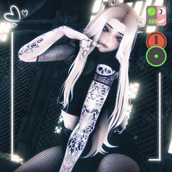 Sarah | Face Tracking & Gogo Loco & SPS | Optimized Goth Cat VRChat Avatar