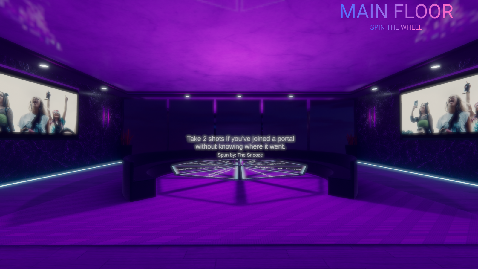 'Bottoms Up: Drinking & Games' VRCHAT WORLD (PC & QUEST)