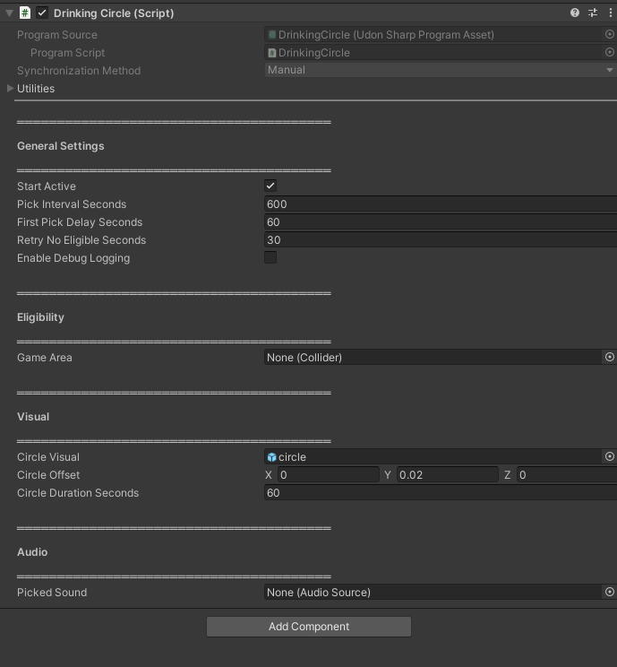 'Drinking Circle' VRCHAT ASSET (FREE FOR NITRO)