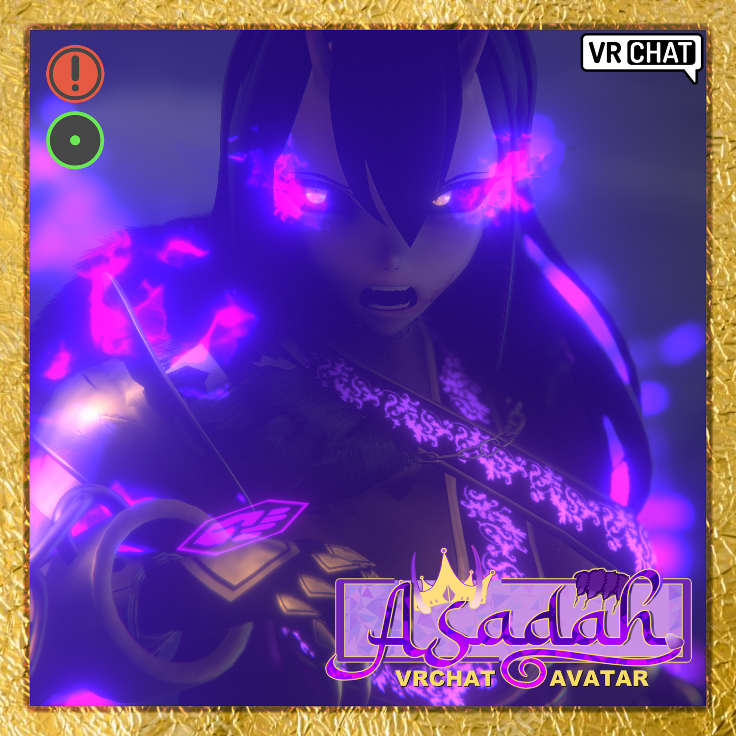 Asadah | VRChat Avatar [Green/Optimized][3.0][SPS][Interactive Outfit][J]