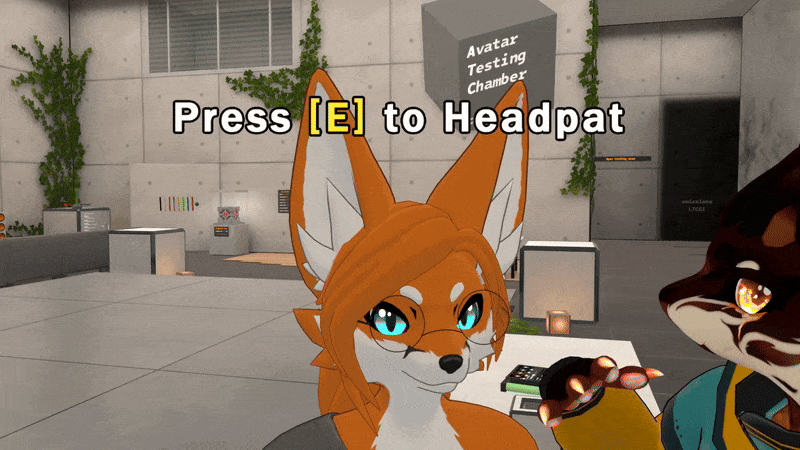 Headpat Interaction Text